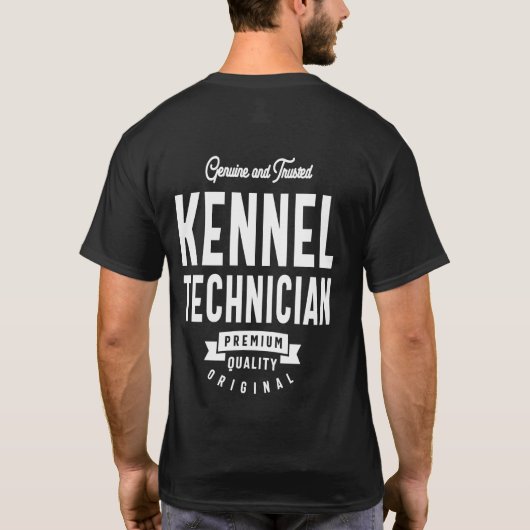 Kennel Technician Job Title-Geschenk T-Shirt (Rückseite)