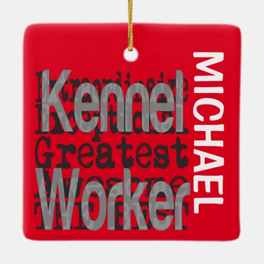 Kennel Worker Extraordinaire CUSTOM Keramikornament (Rückseite)