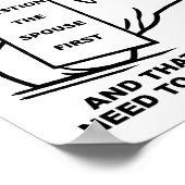 Kennen Sie das "Funny Poster" der Ehe Poster (Ecke)