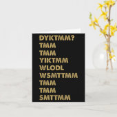 Kennen Sie den Muffin-Mann_ Dyktmm_ Lustiger Nosta Karte (Gelbe Blume)