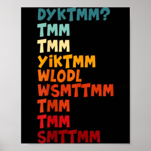 Kennen Sie den Muffin-Mann Dyktmm Nostalgie Lustig Poster