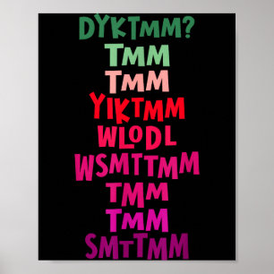 Kennen Sie den Muffin-Mann Dyktmm Nostalgie Lustig Poster