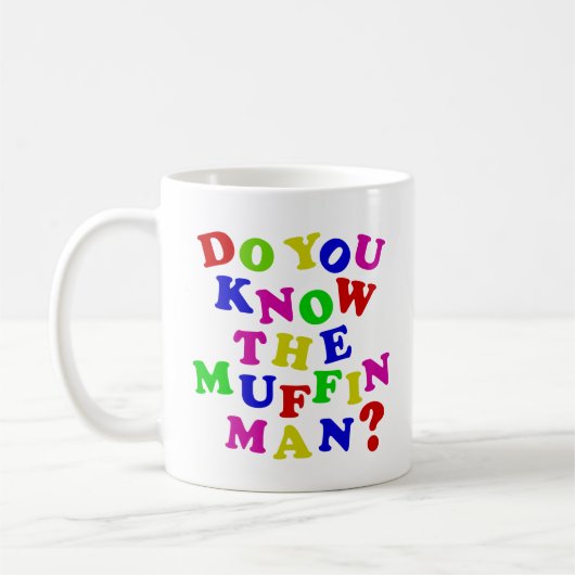 Kennen Sie den Muffin-Mann? Kaffeetasse (Links)