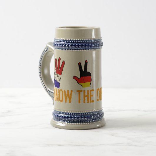 KENNEN SIE DEN UNTERSCHIED BIERGLAS (Vorderseite Links)