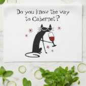 Kennen Sie den Weg nach Cabernet? Weinpuppe Geschirrtuch (Gefaltet)