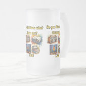 Kennen Sie diese Dinge? Ich schon! – Retro Mattglas Bierglas (VorderseiteRechts)