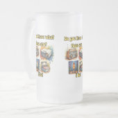 Kennen Sie diese Dinge? Ich schon! – Retro Mattglas Bierglas (Vorderseite Links)