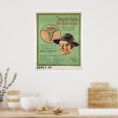 Kennen Sie Ihn durch dieses Zeichen Poster (Küche)