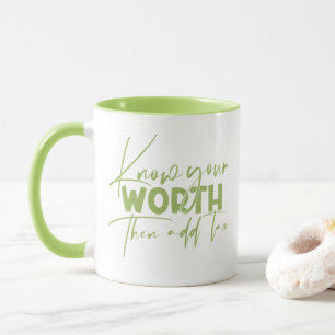 Kennen Sie Ihr Motivierend Zitat Tasse