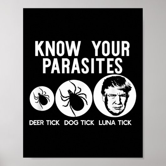 Kennen Sie Ihr Parasiten Anti-Trump Resist T Shirt Poster (Vorne)