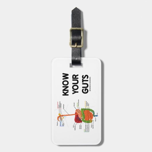 Kennen Sie Ihre Eingeweide Gepäckanhänger (Vorderseite vertikal)