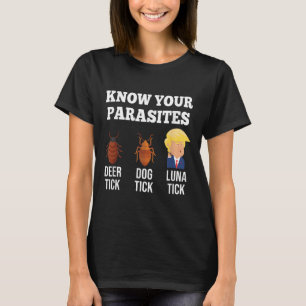 Kennen Sie Ihre Parasiten Anti-Trump Funny Tick Re T-Shirt