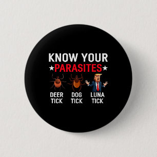 Kennen Sie Ihre Parasiten Anti-Trump Meme Trump Pa Button