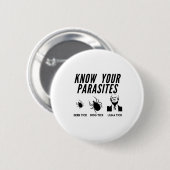 Kennen Sie Ihre Parasiten - Anti-Trump-T - Shirt - Button (Vorne & Hinten)