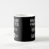 Kennen Sie Ihre Parasiten gegen Joe Biden Lunatic Kaffeetasse (Mittel)