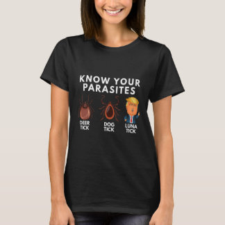 Kennen Sie Ihre Parasiten Hirsch Tick Hund Tick Lu T-Shirt