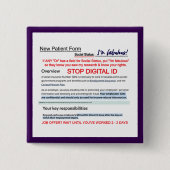 Kennen Sie Ihre Rechte durch RoseWriter-Schaltfläc Button (Vorderseite)