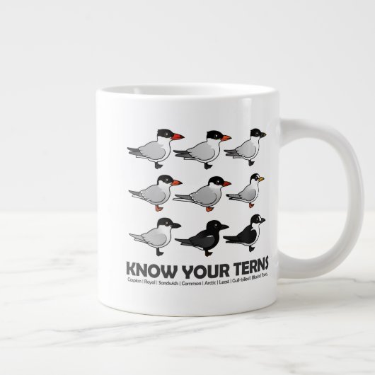 Kennen Sie Ihre Seeschwalben Jumbo-Tasse (Rechts)