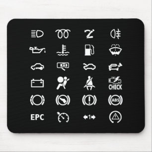 Kennen Sie Ihre Warnzeichen (Schwarzes) Mousepad