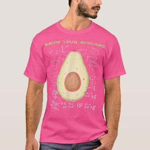 Kennen Sie Ihren Avocado Funny Mathematiker T-Shirt