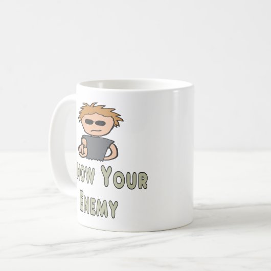 Kennen Sie Ihren Feind Kaffeetasse (Vorderseite Links)