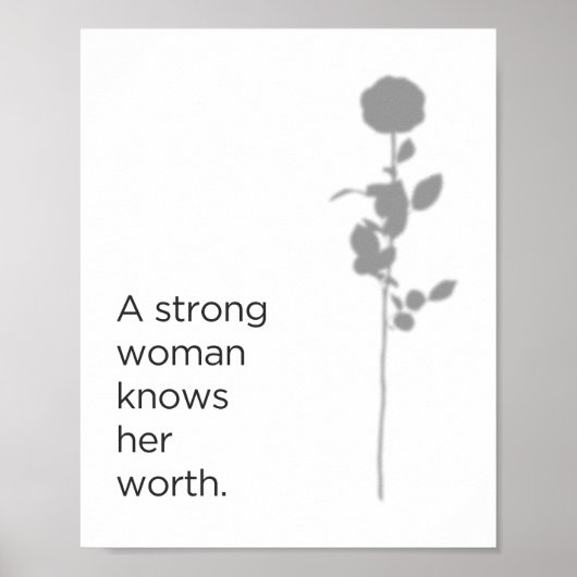 Kennen Sie Ihren Wert Poster (Vorne)