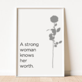 Kennen Sie Ihren Wert Poster