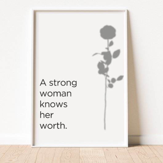 Kennen Sie Ihren Wert Poster