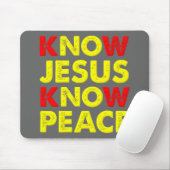Kennen Sie Jesus kennen den Christlichen Frieden Mousepad (Mit Mouse)