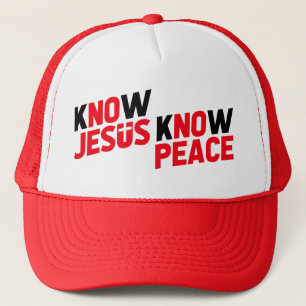 Kennen Sie Jesus kennen den Christlichen Frieden Truckerkappe