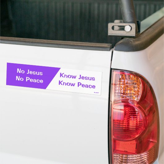 Kennen Sie Jesus, kennen Sie Frieden Autoaufkleber (Auf Lkw)