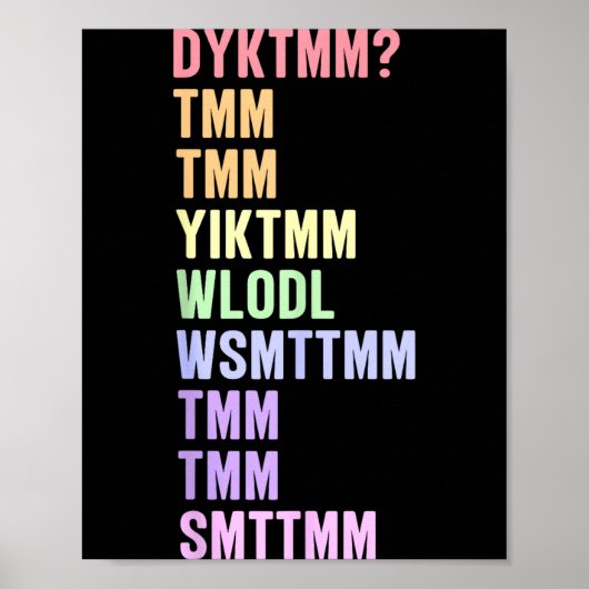 Kennen Sie Muffin Dyktmm Nostalgischer Spruch Poster (Vorne)