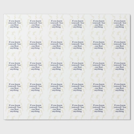 Kennen Sie sich selbst - Motivierend Angebot für S Geschenkpapier (Flach)