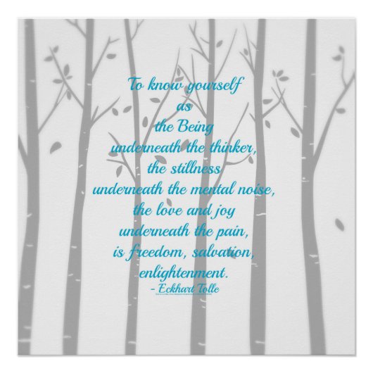 Kennen Sie sich selbst Poster (Vorderseite)