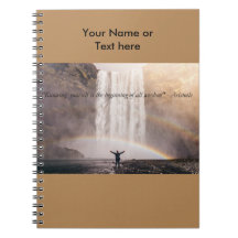 Kennen Sie sich Zitat - Sprial-Notebook