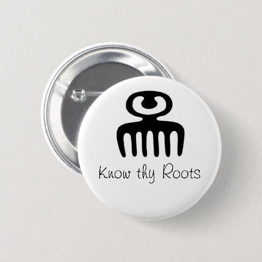 Kennen Sie Thy Wurzel-Button Button (Vorne & Hinten)