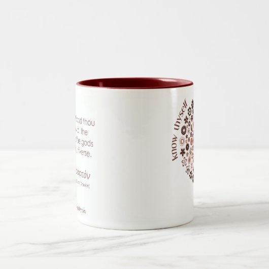 Kennen Sie Thyself - Baum-Tasse Zweifarbige Tasse (Mittel)