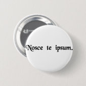 Kennen Sie thyself. Button (Vorne & Hinten)