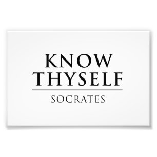 Kennen Sie Thyself - SOCRATES Fotodruck