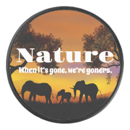 Kennenlernen der Natur und Elefanten-Wireless-Lade Eishockey Puck