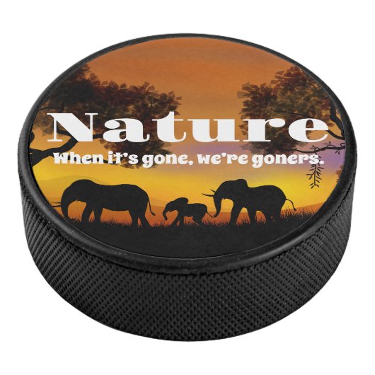 Kennenlernen der Natur und Elefanten-Wireless-Lade Eishockey Puck (3/4)