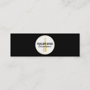 Kenner   Goldflasche Mini Visitenkarte