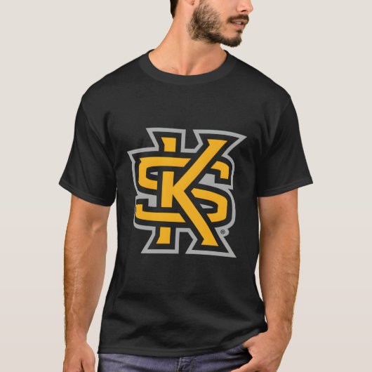 Kennesaw Staat Owls Icon Black T-Shirt (Vorderseite)