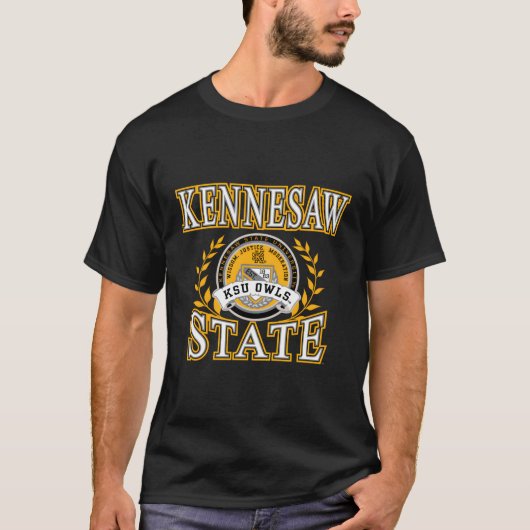 Kennesaw Staat Owls Laurels T-Shirt (Vorderseite)