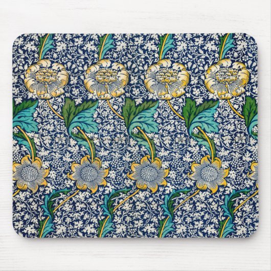 Kennet-Muster (von William Morris) Mousepad (Vorne)