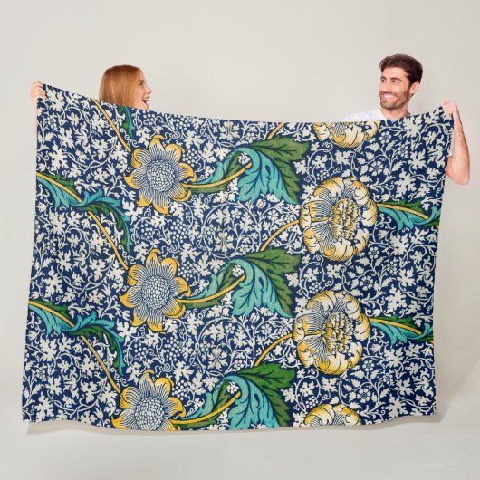 Kennet Pattern (von William Morris) Fleecedecke (Beispiel)