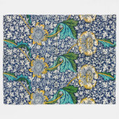 Kennet Pattern (von William Morris) Fleecedecke (Vorderseite (Horizontal))