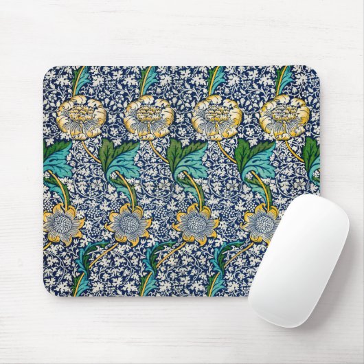Kennet Pattern (von William Morris) Mousepad (Mit Mouse)
