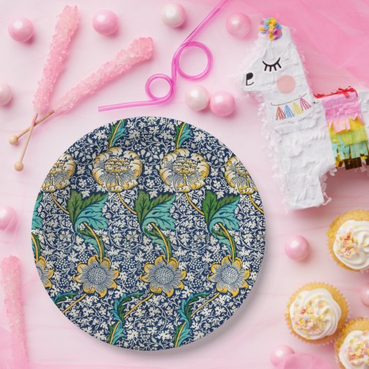 Kennet Pattern (von William Morris) Pappteller (Party)