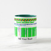 Kennet und Avon-Kanal-Weg-Karte (3 von 4) Tasse (Zentrum)